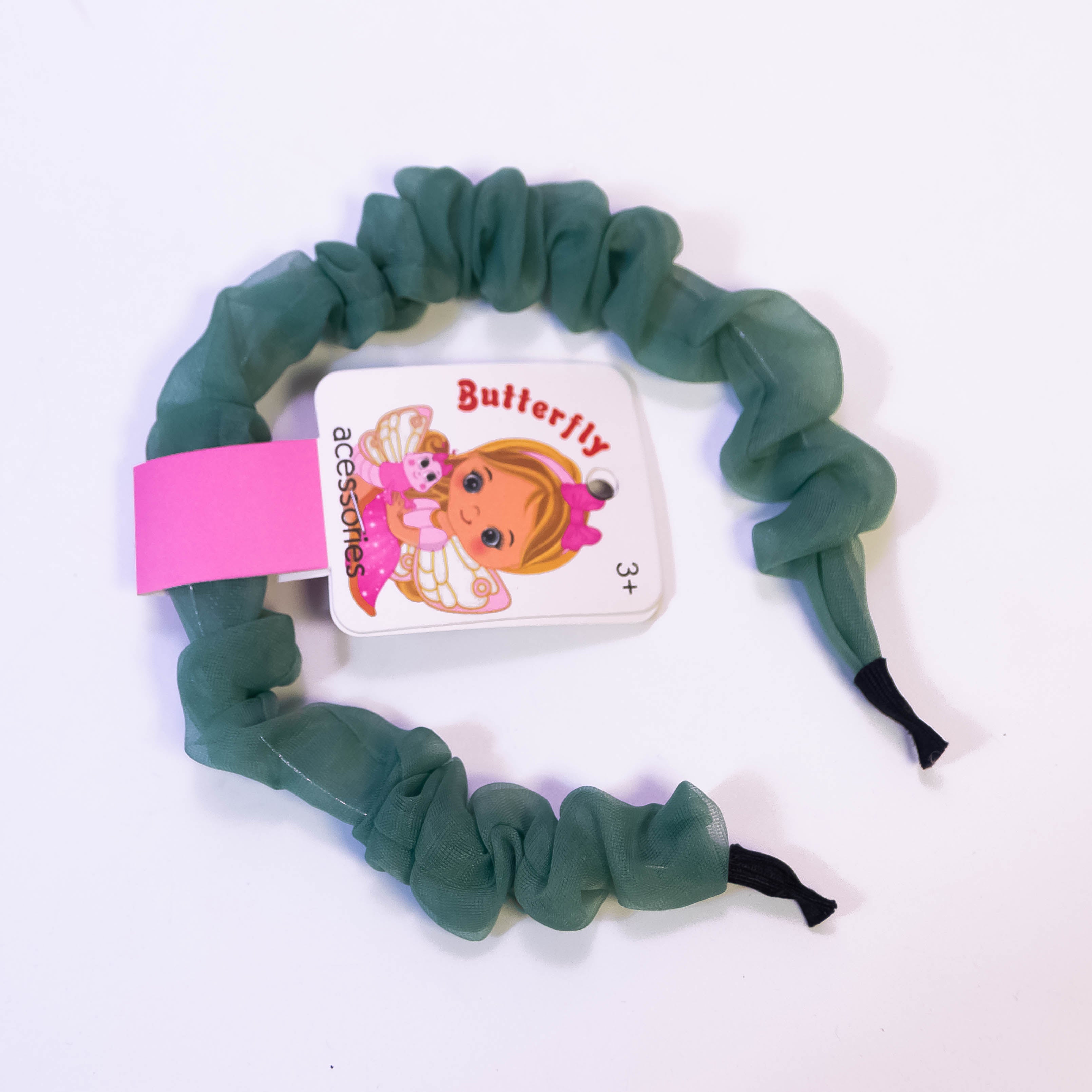 Sweet Yarn Hair Bands - Vibrant Green