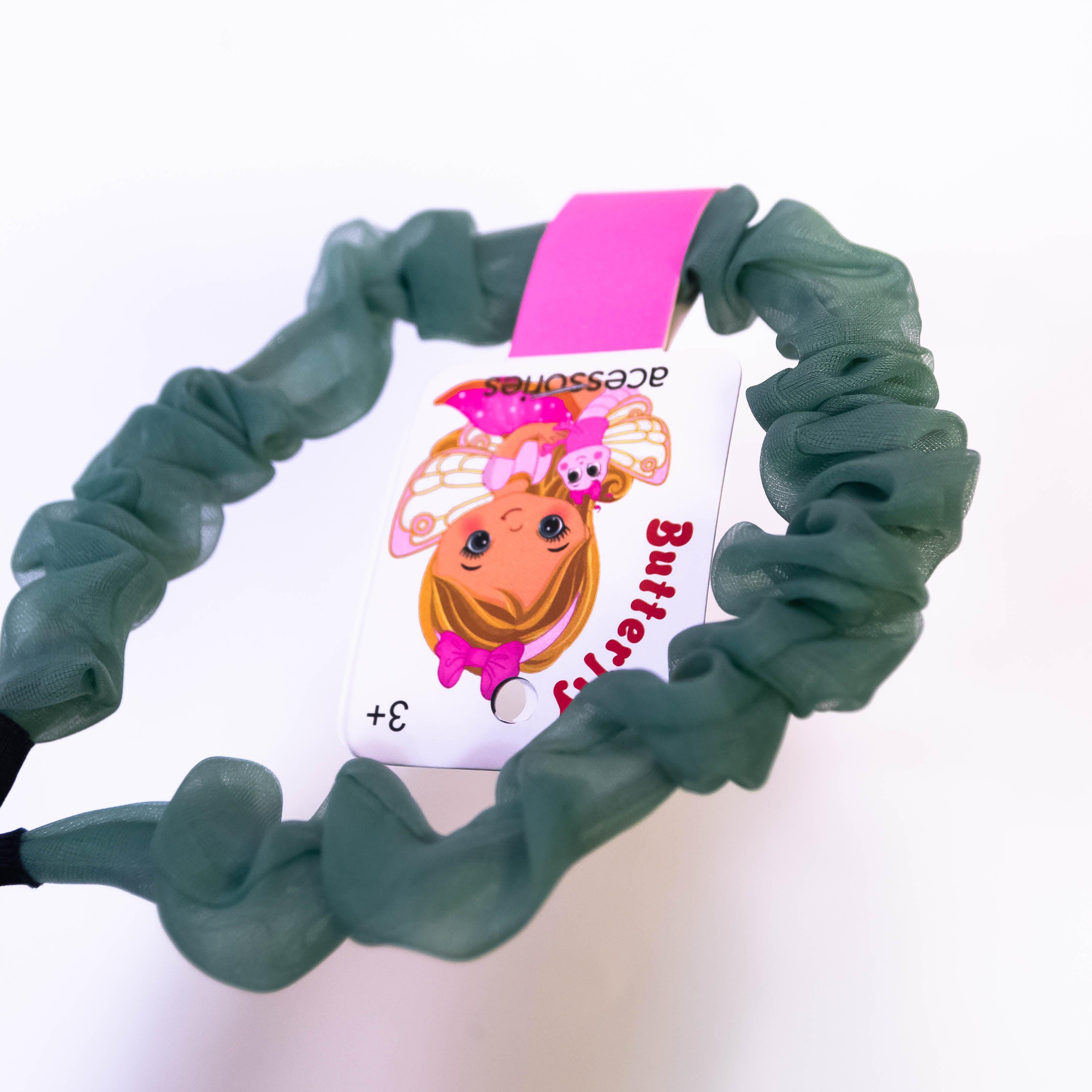 Sweet Yarn Hair Bands - Vibrant Green