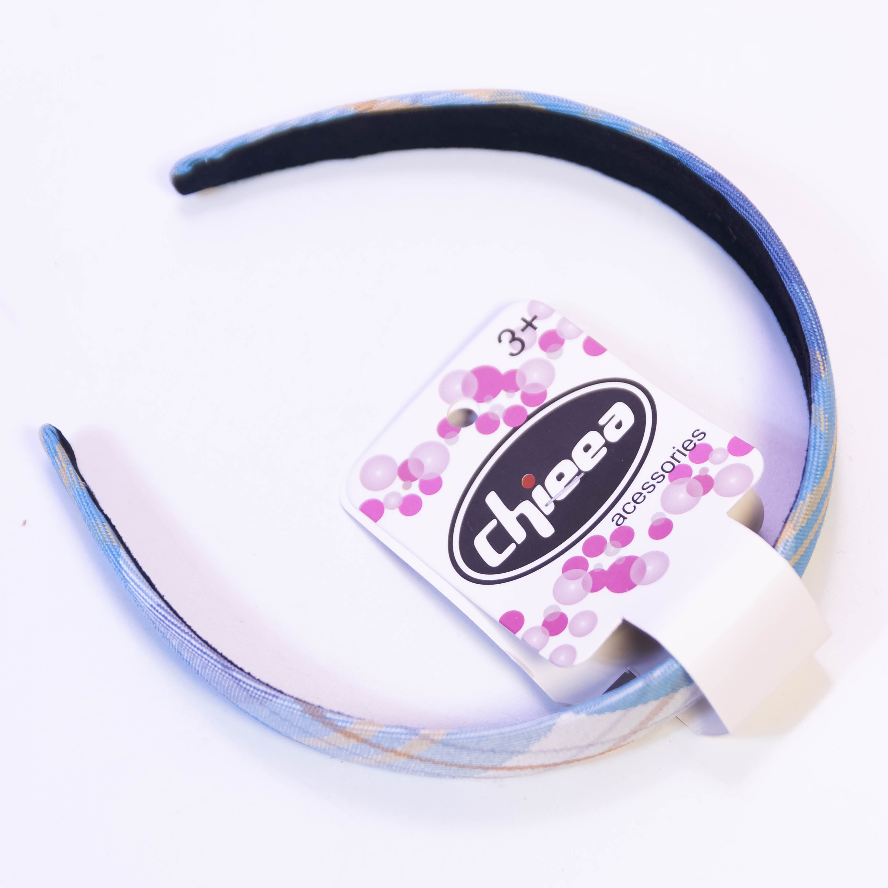 Plaid Check Headband - Chic Padded Style