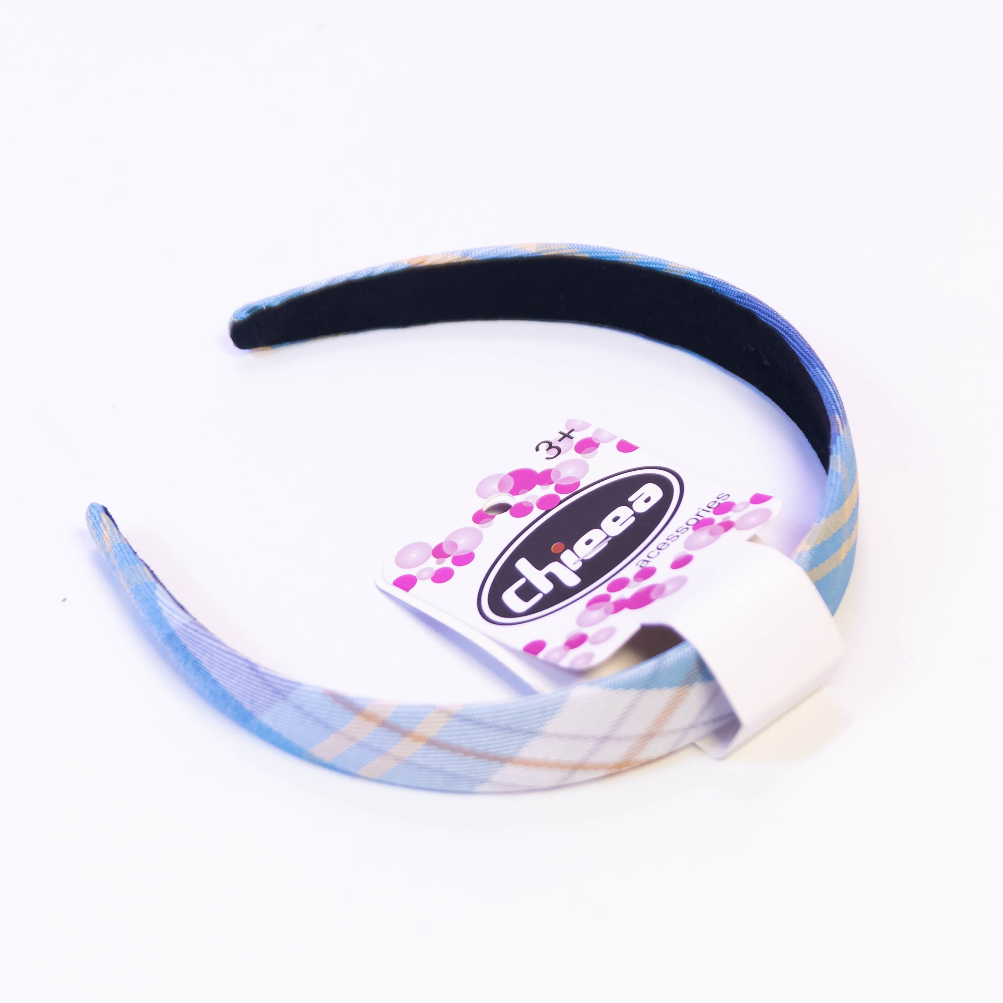 Plaid Check Headband - Chic Padded Style