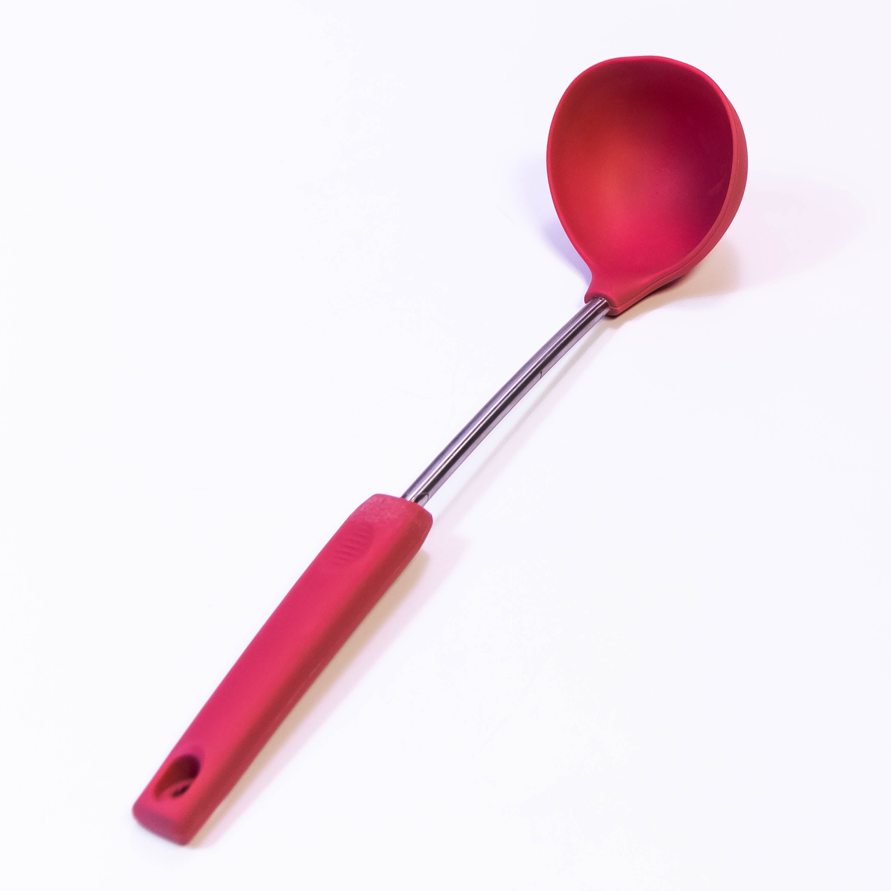 Silicone Non-Stick Soup Ladle - Heat Resistant Cooking Utensil
