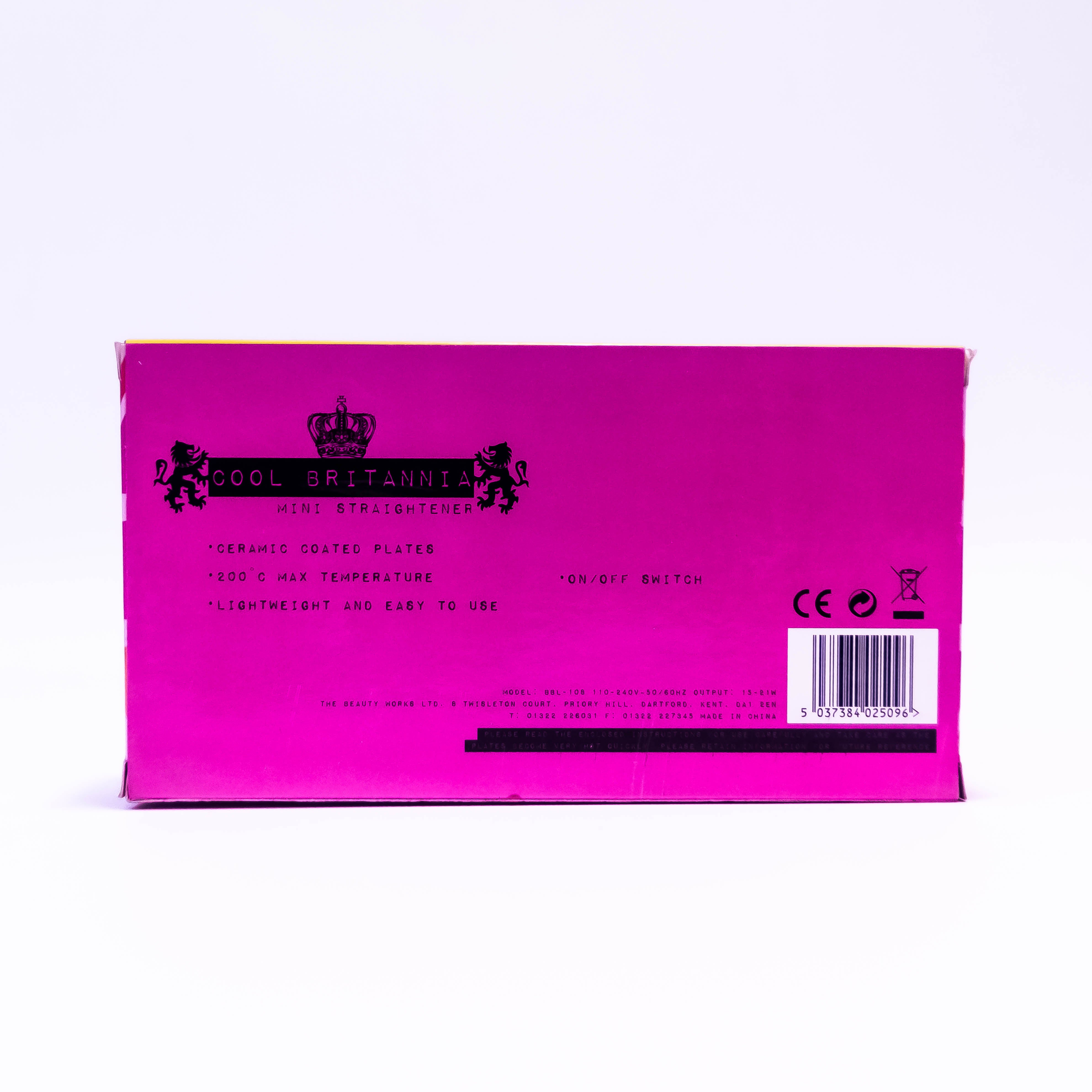 Cool Britannia Mini Baby Straightener