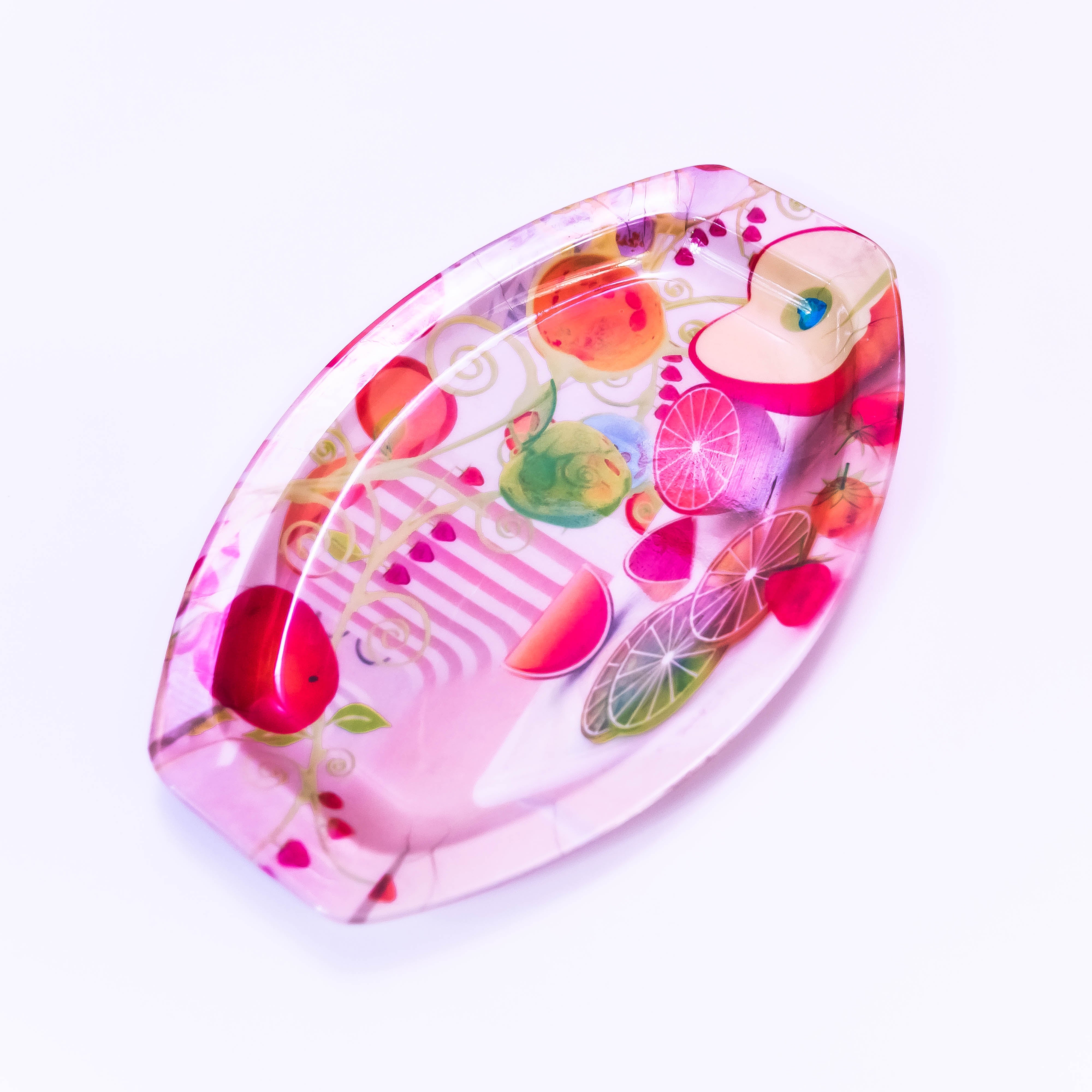 Oval Shape Melamine Serving Tray (Small Size)