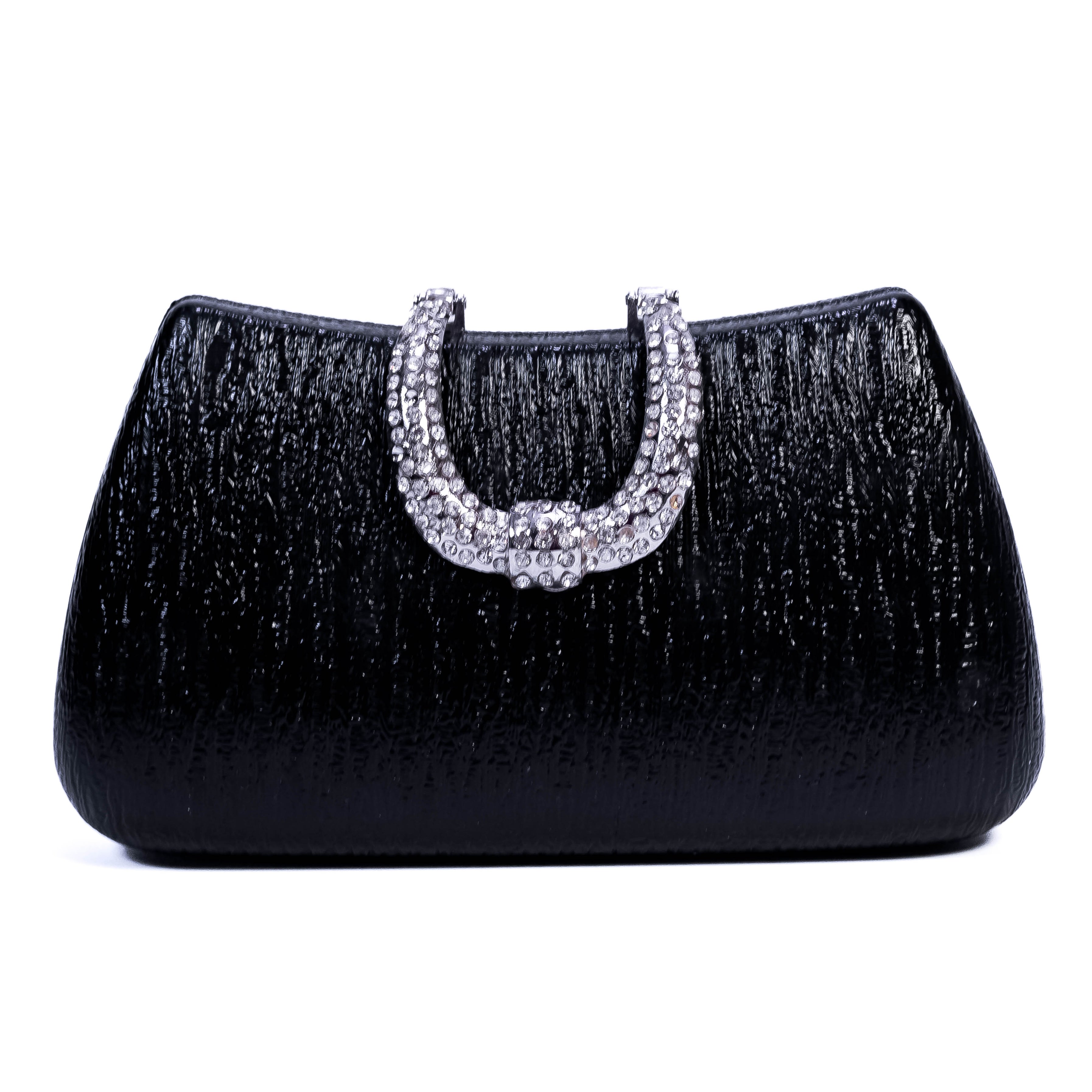Damara Women's Black Elegant Party Purse: Timeless Sophistication