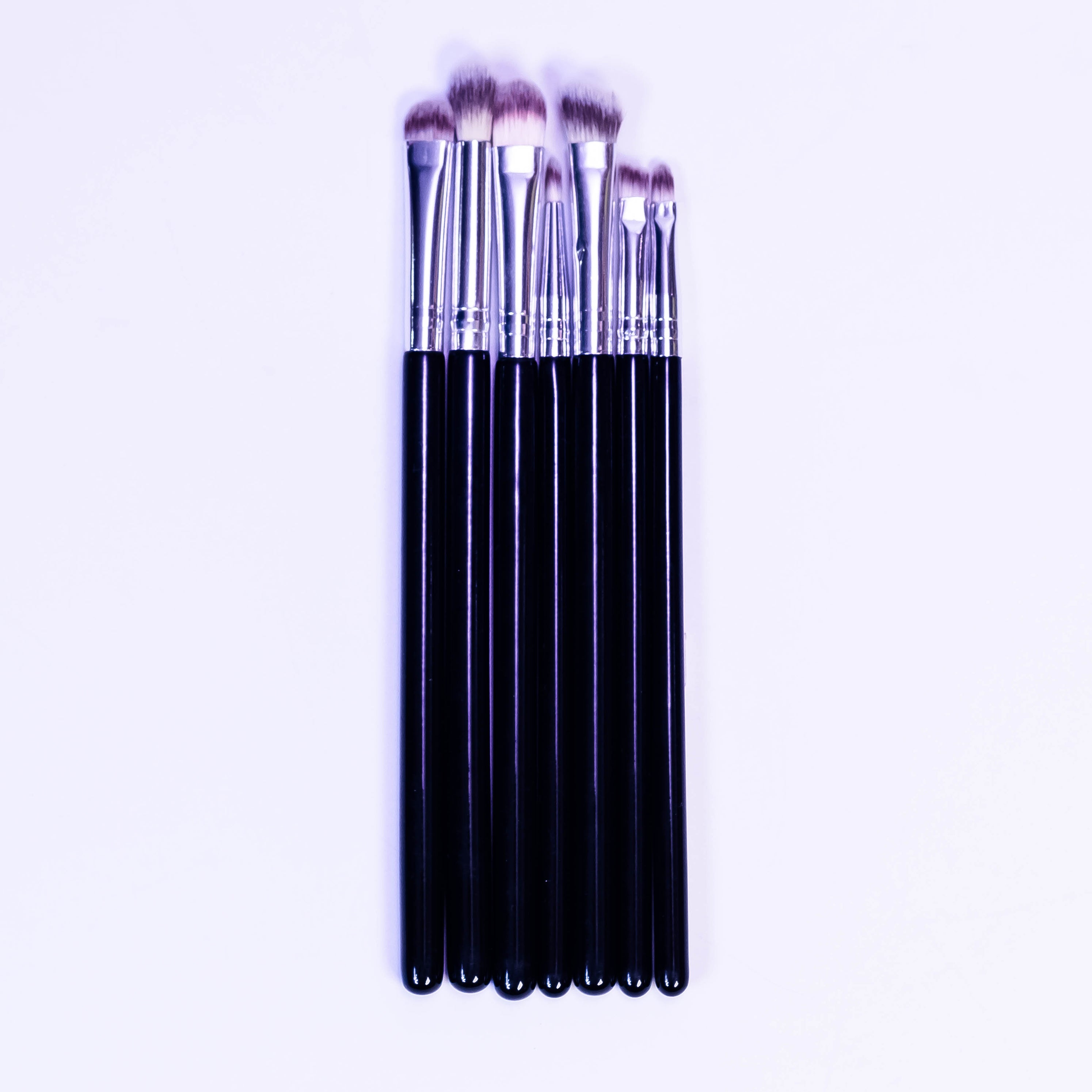 SKINPLUS 7-Piece Black Makeup Brush Set