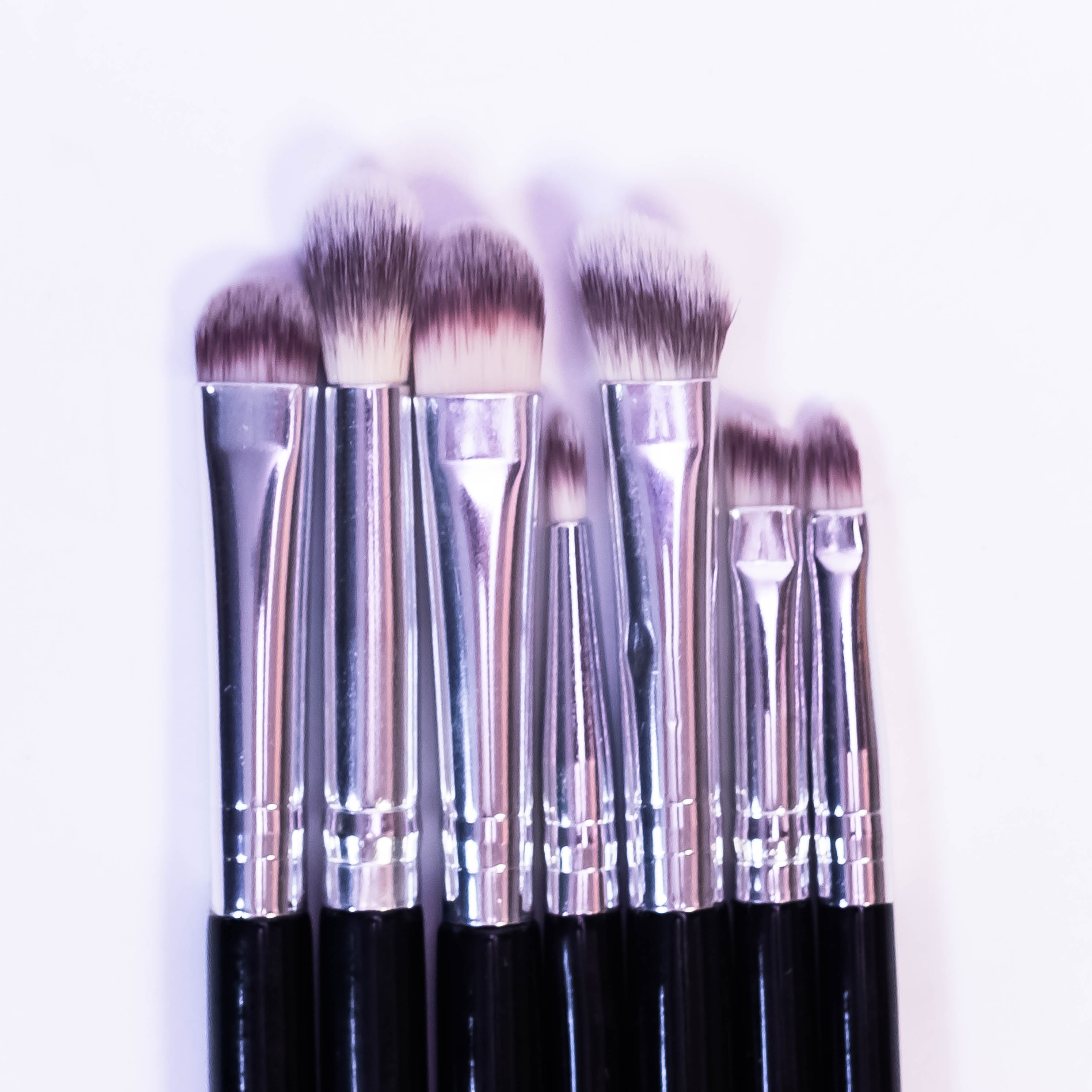 SKINPLUS 7-Piece Black Makeup Brush Set