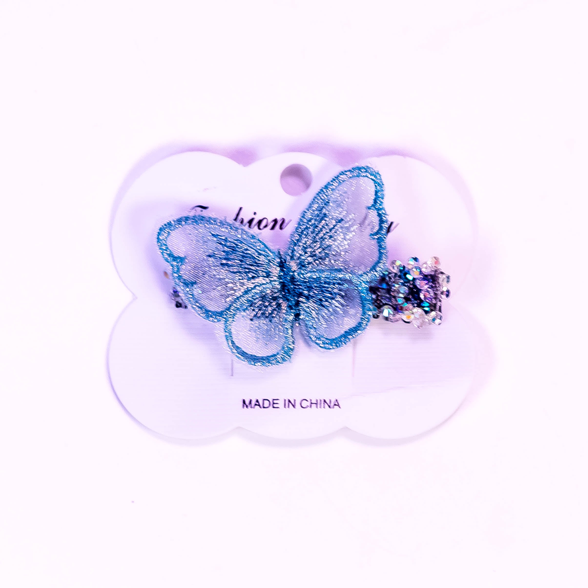 FlutterGlow - Butterfly Barrette Hair Clip Set (3pcs)