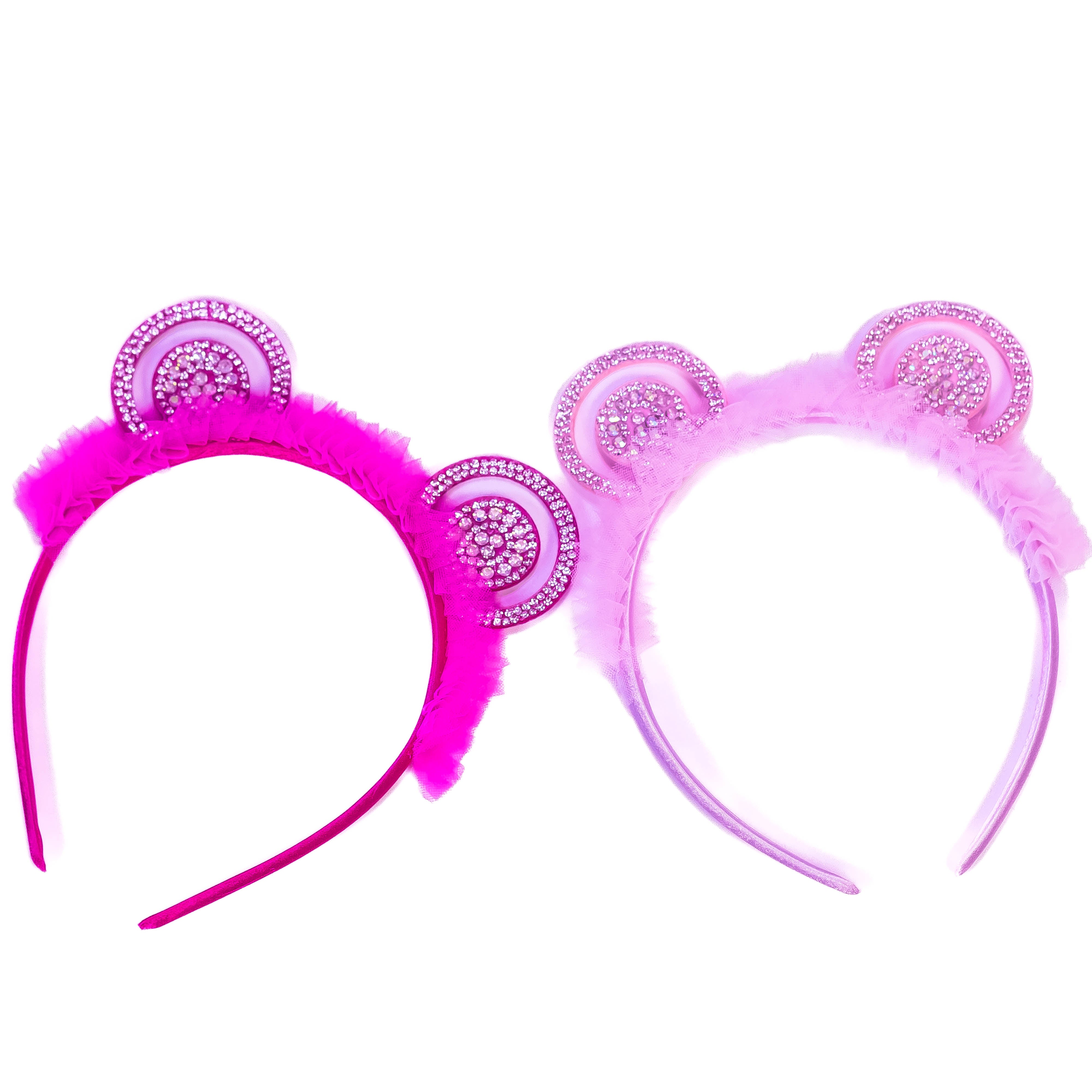 PandaParty - Kid Girl Hair Band with Panda Ears (Pack of 2)