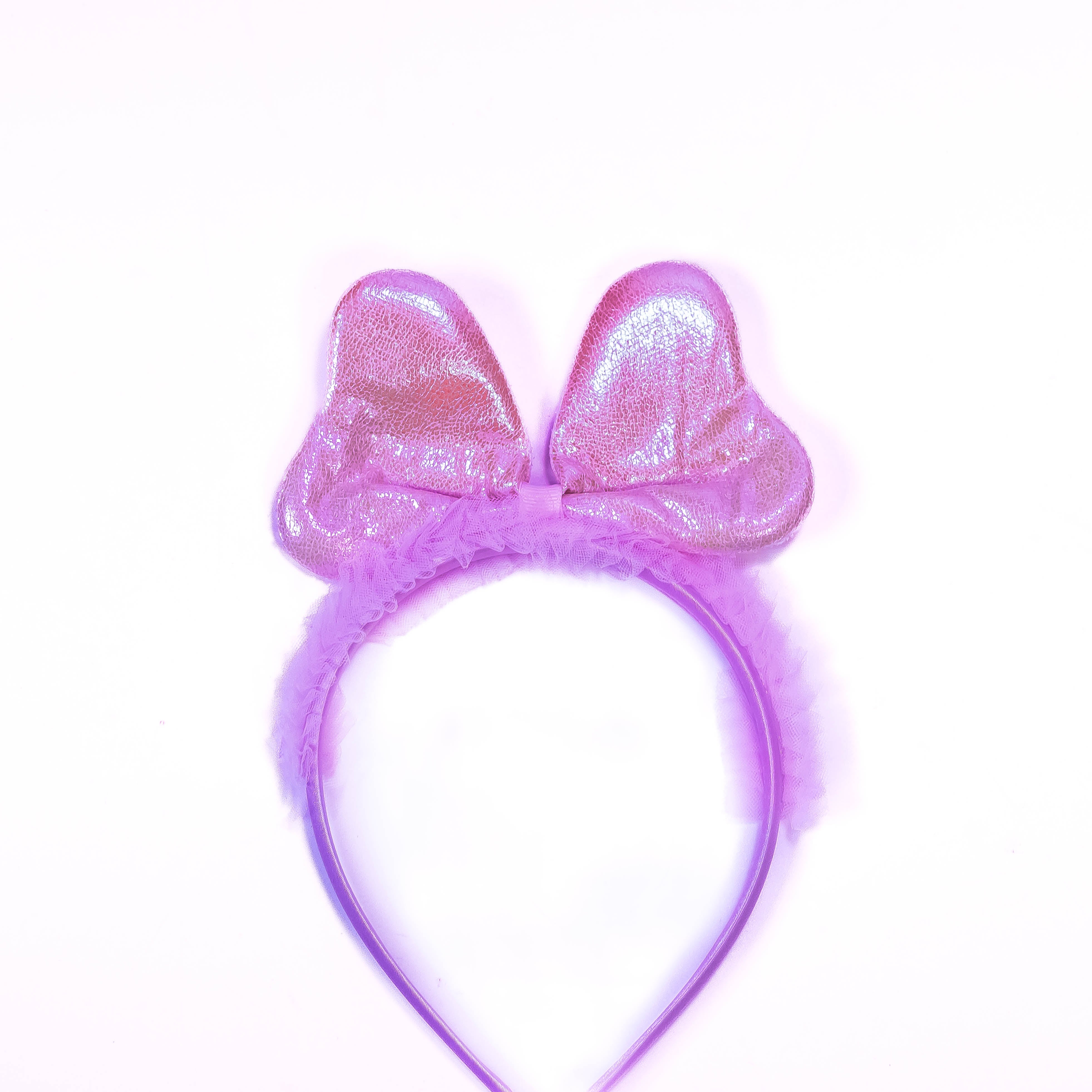 SparkleBow - Glitter Bow Hairband in Purple