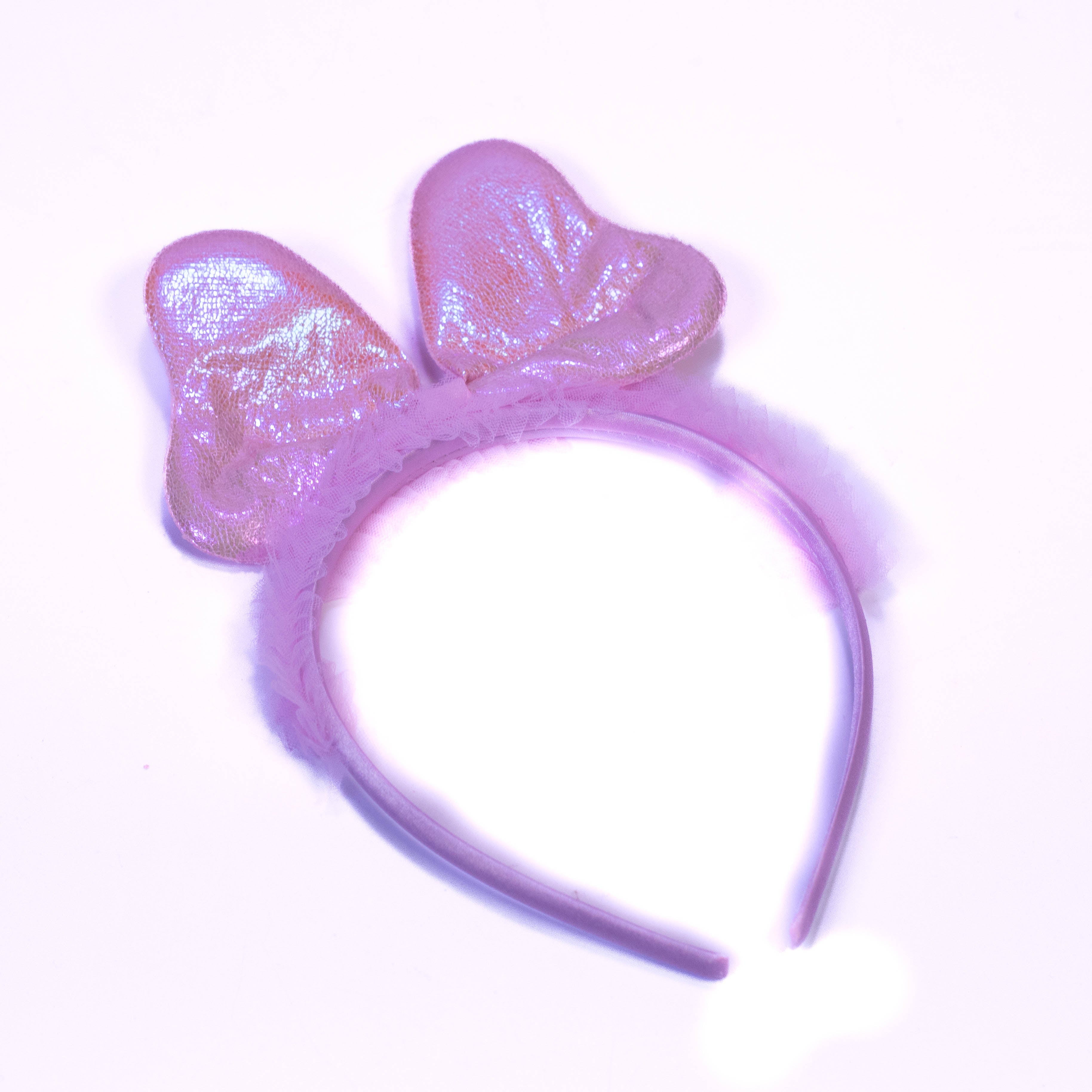 SparkleBow - Glitter Bow Hairband in Purple