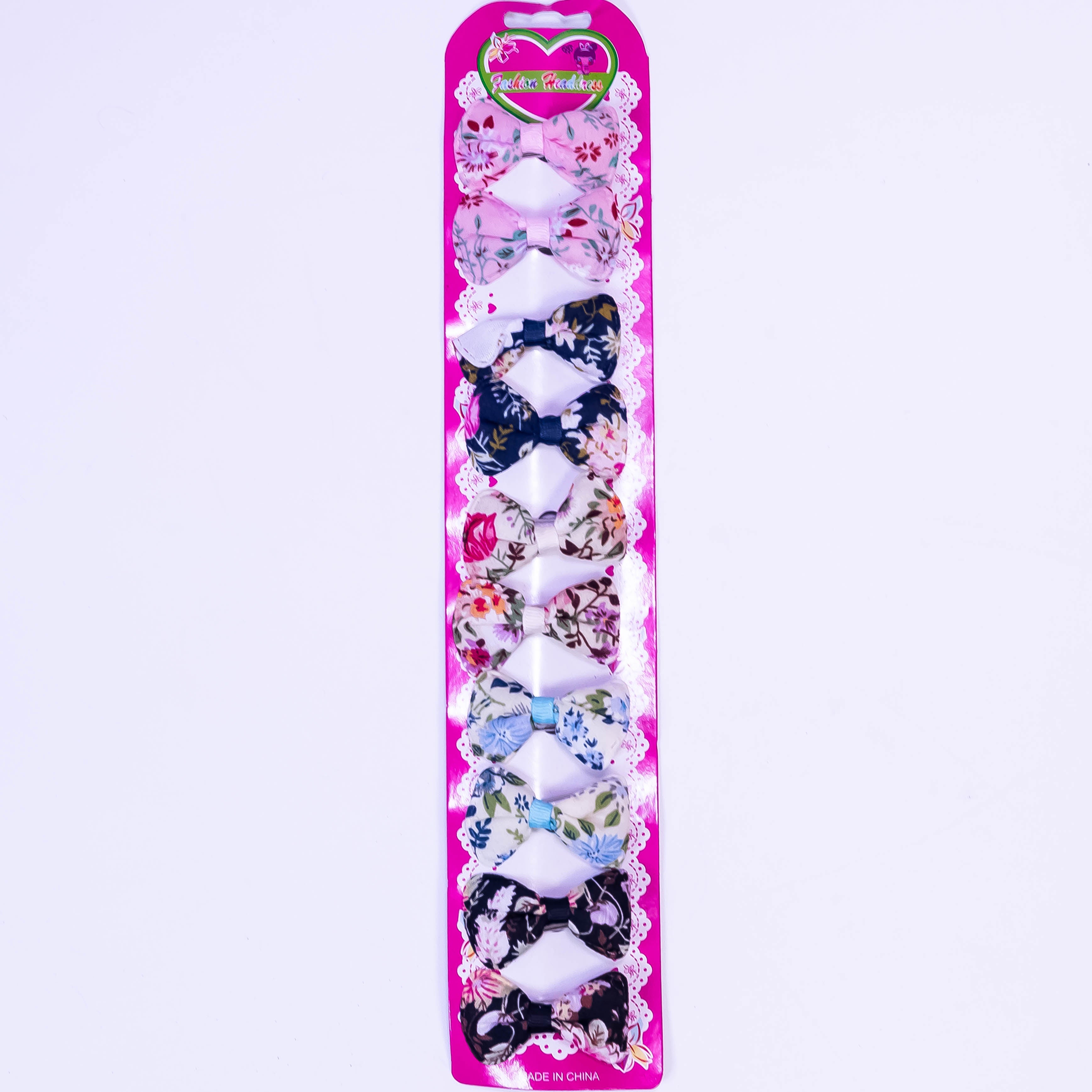 Bow Collection - Pack of 10 Hair Bow Styled Pins