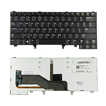 DELL KEYBOARD, LAPTOP KEYBOARDS Dell Latitude E5420 E6320 E6420 C7FHD PK130FN3A00 with Point Stick Backlit US Version Laptop Keyboard BLACK