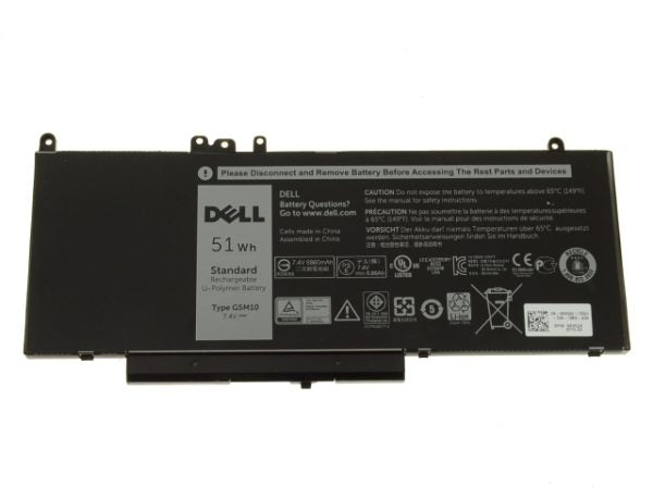 DELL BATTERY, Laptop Batteries original G5M10 Dell Latitude E5250 E5425 E5450 E5470 E5525 E5550 8V5GX R9XM9 WYJC2 1KY05-SIKER 51Wh 4 Cell Battery