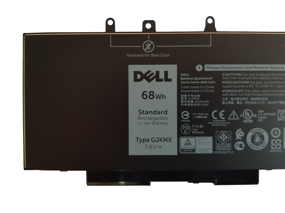 DELL BATTERY, Laptop Batteries Original battery Gjknx DELL Latitude 5280 5480 5580 5290 5490 5590 Precision 15 3520 M3520 M3530 93FTF D4CMT 11.4V 51WH