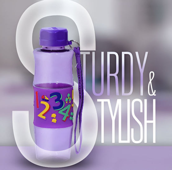 Kids School Water Bottles with Front Rubber Grip.