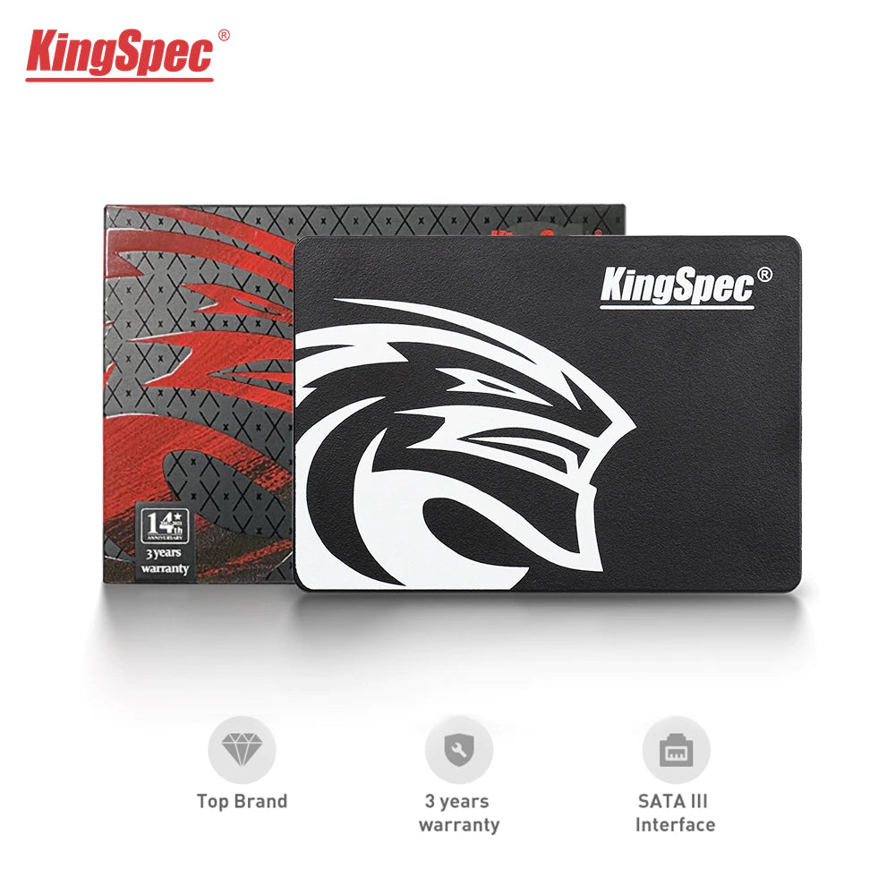 DESKTOP HARD DISK DRIVES, HARD DISK DRIVES, LAPTOP HARD DISK DRIVES, SSDS KingSpec 256GB SATAIII SSD Solid Drive Disk SSD 2.5″ Hard Disk Drive For Laptop Desktop