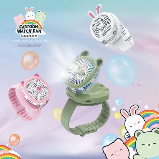 LED Kids Rechargeable Fan Watch.