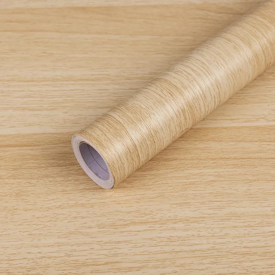 LIGHT WOOD WALLPAPER SHEET ROLL.
