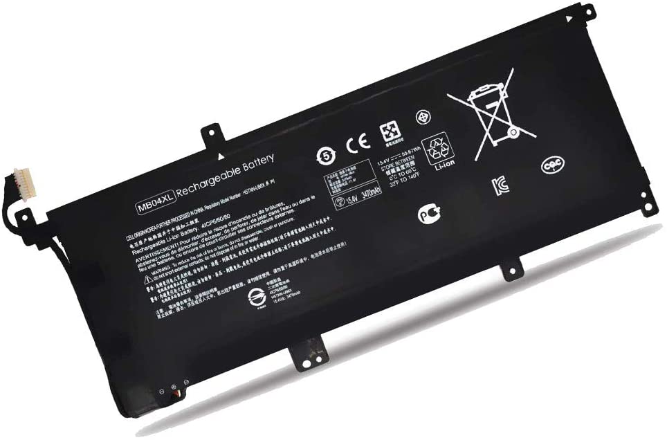 HP BATTERY, Laptop Batteries New 15.4V 55.67Wh MB04XL Laptop Battery for HP Envy X360 M6 PC 15 Convertible HQ-TRE 843538-541 Series Notebook Battery
