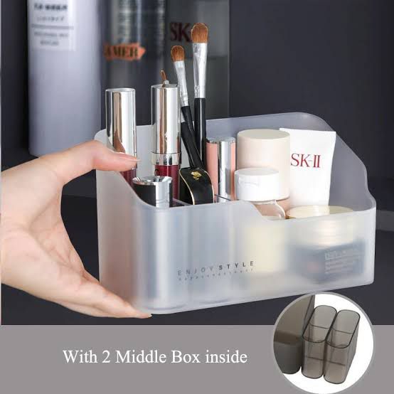 Multipurpose CosmeticsStuff Storage Box with 2 Extra Compartments.