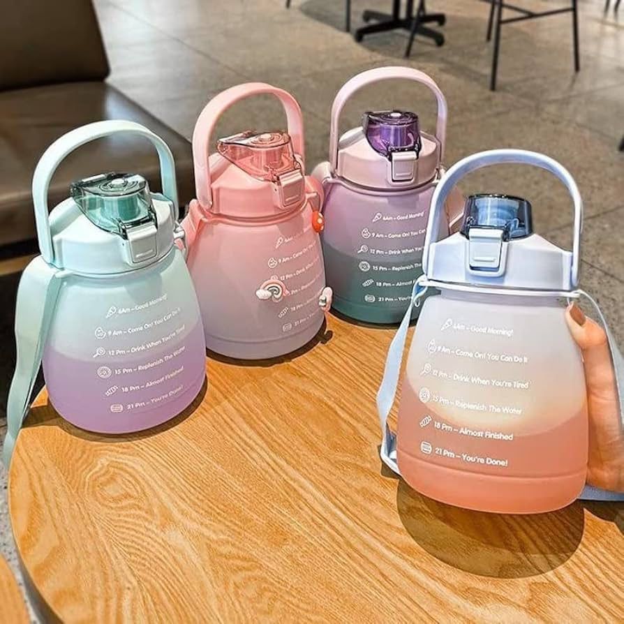 New Fancy 1300ML Oval Shape Direct Sip Water Bottle.