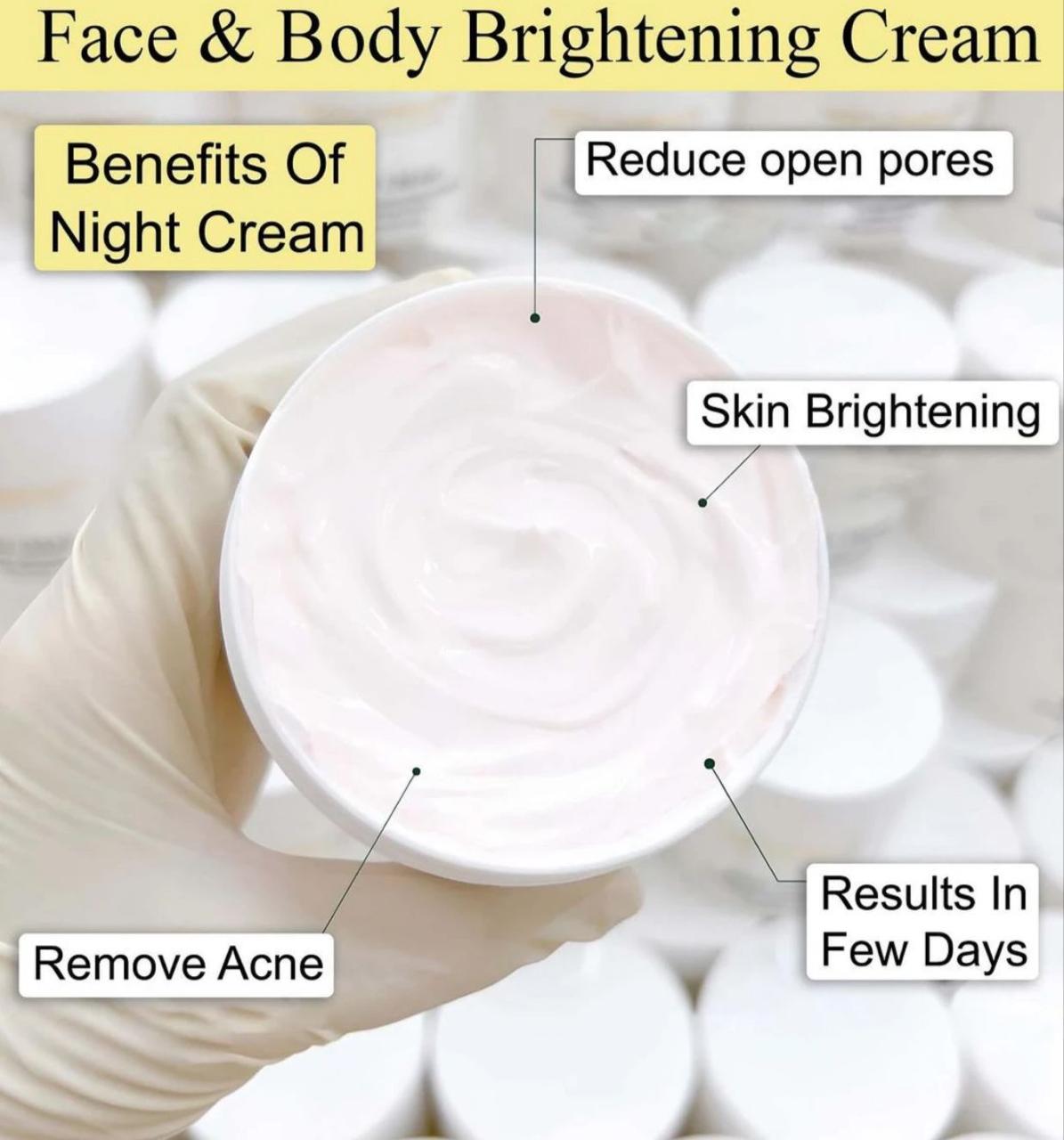 Night cream face & body.