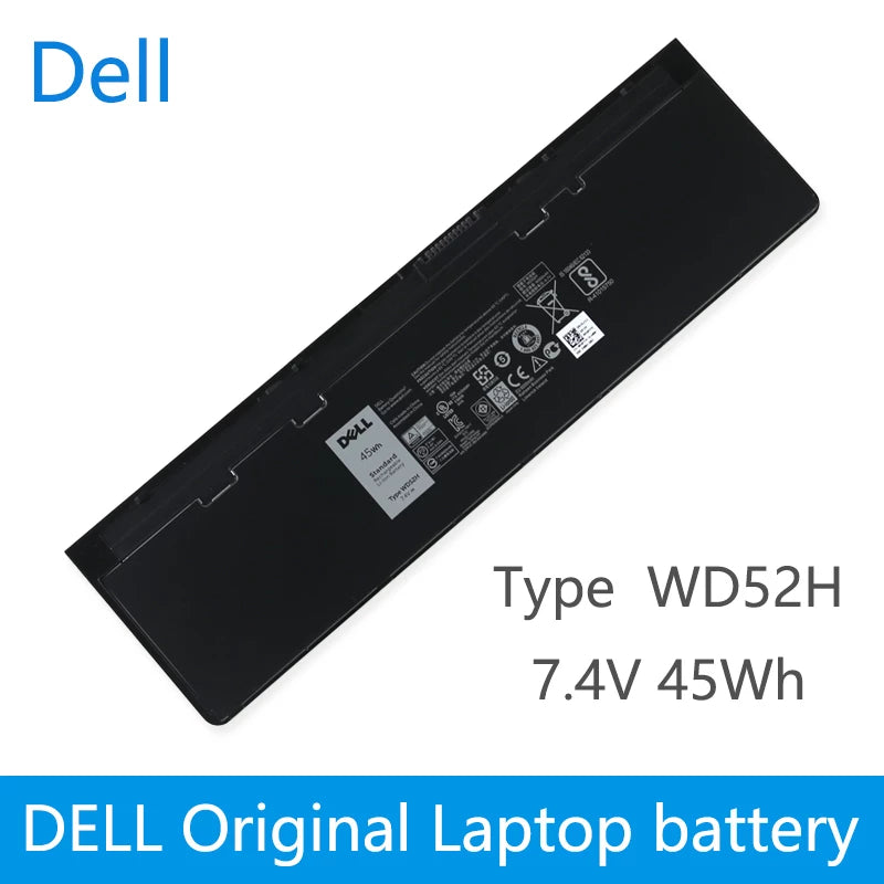 DELL BATTERY, Laptop Batteries Original Laptop battery For Dell Latitude E7240 E7250 W57CV 0W57CV GVD76 VFV59 battery 7.4V 45WH WD52H VFV59