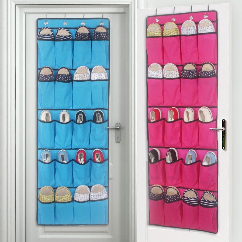 Over the door 20 pockets 5 layers hanging storage shelf.