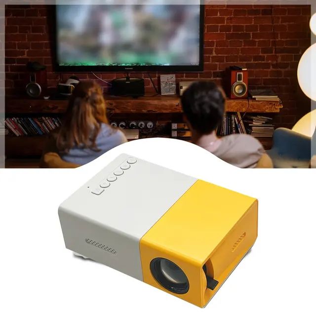 Portable LED Projector with HDMI and USB Port  Direct Power (Size upto 60inches).