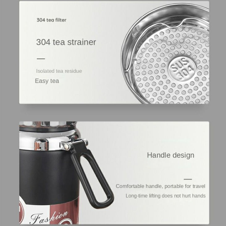 Insulated Stainless Steel Water Bottle - 1000ML