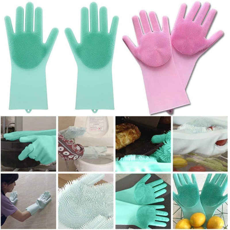 Pack of 2 Silicone Kitchen Gloves.