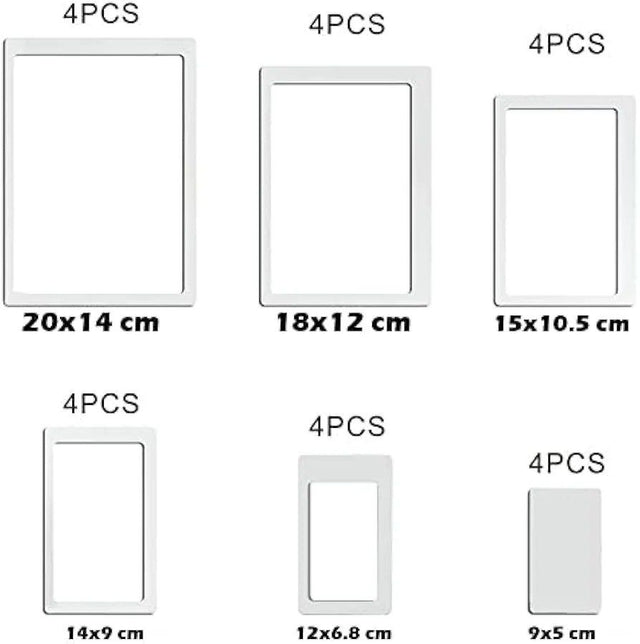 Set of 24pcs Geometrical Rectrangle DIY Acrylic Mirror Wall Stickers.