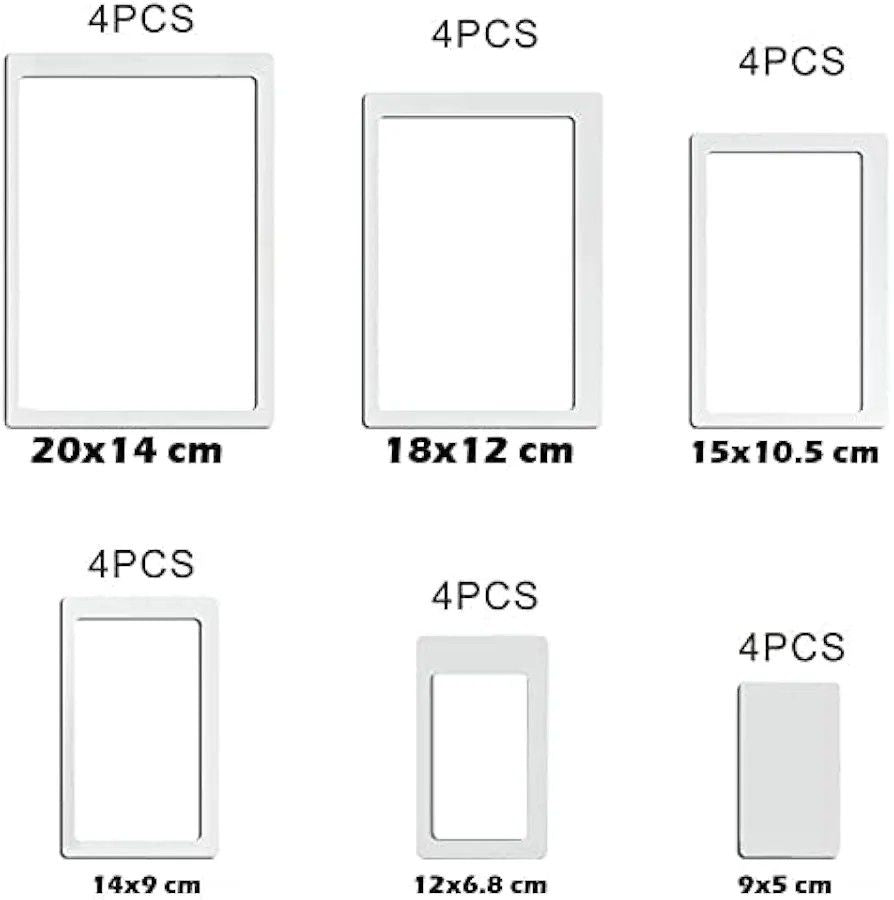 Set of 24pcs Geometrical Rectrangle DIY Acrylic Mirror Wall Stickers.