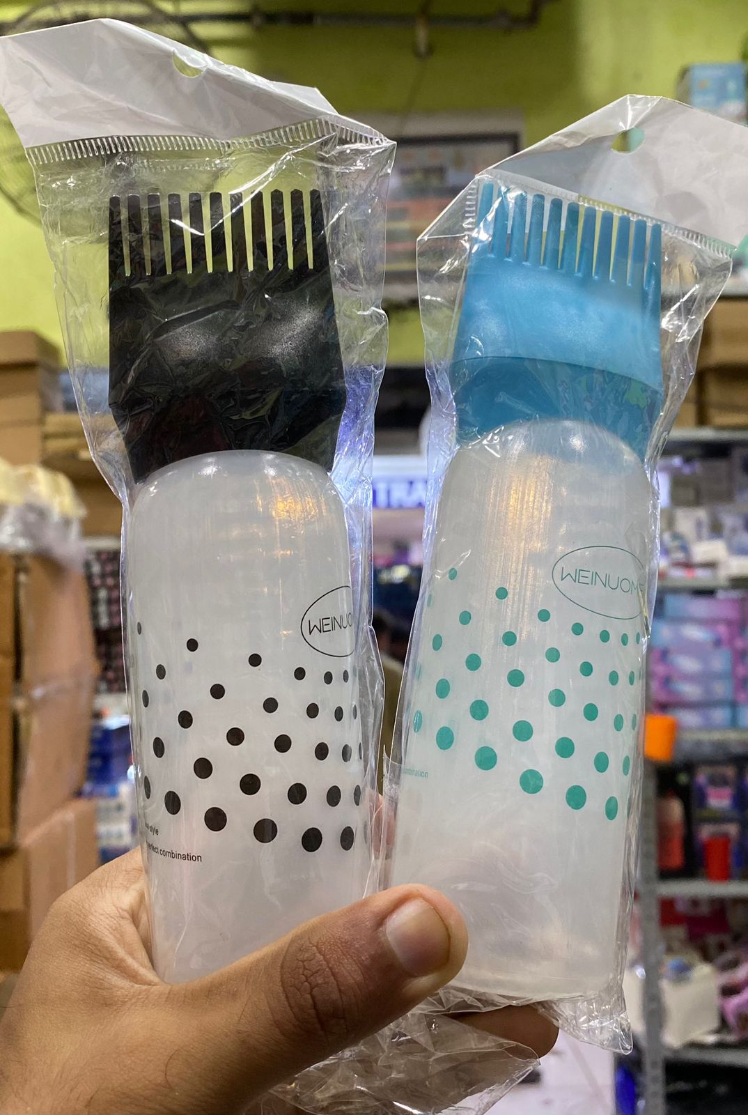 Silicon Oil Comb Bottle.