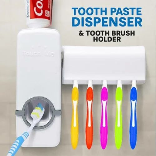 Toothpaste Dispenser & Tooth Brush Holder.