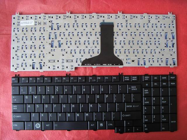 LAPTOP KEYBOARDS, TOSHIBA KEYBOARDS Laptop keyboard For TOSHIBA Satellite A500 A505 P300 A500-ST5606 A505-S6965 A500-ST5608 Black color laptop keyboard, US Notebook keyboard