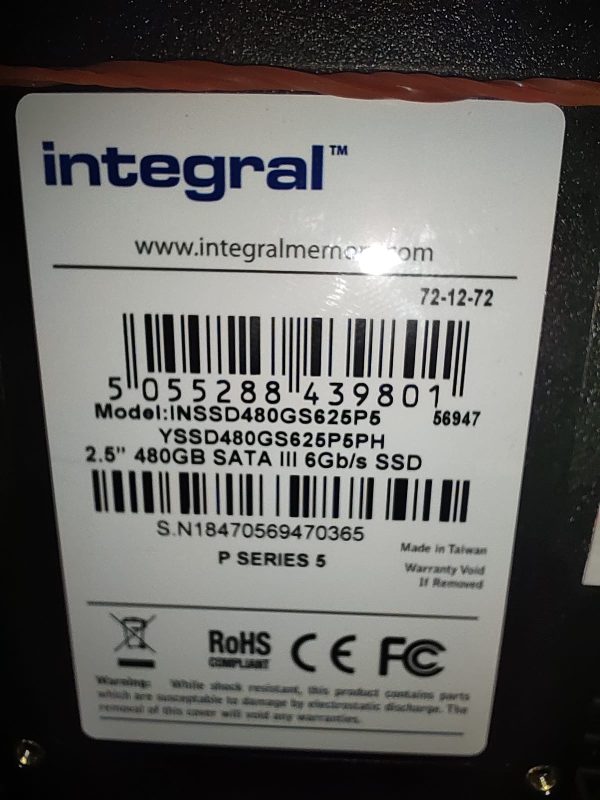 HARD DISK DRIVES, SSDS BRANDED SSD 480gb KINGSTON A400 SATA SSD 2.5″ USED BRANDED