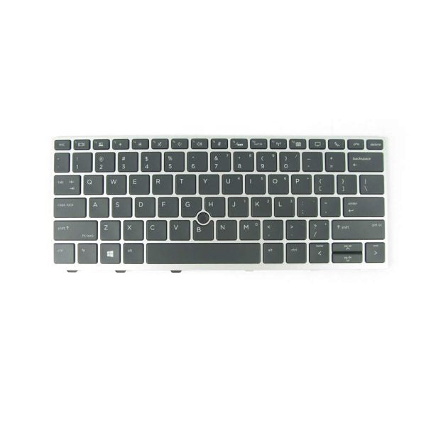 HP KEYBOARDS, LAPTOP KEYBOARDS New Keyboard for HP Elitebook 730 G5, 735 G5, 830 G5, 836 G5, L15500-001 L07666-001 Silver Frame