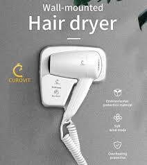 Powerful wall mounted hair dryer for efficient drying