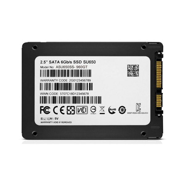 SSDS ADATA Ultimate SU650 2.5″ 120GB SATA III 3D NAND Internal Solid State Drive (SSD)