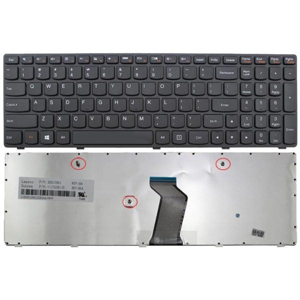 LAPTOP KEYBOARDS, LENOVO KEYBOARDS Laptop Keyboard for Lenovo G500 G510 G505 G700 G710 English US 25210891 MP-12P83US-6861 Black