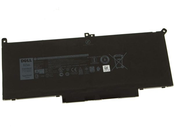 DELL BATTERY, Laptop Batteries Original 60WH F3YGT Battery for Dell Latitude 7280 7290 7380 7390 7480 7490 2X39G DM3WC KG7VF V4940 MYJ96 100% Original Laptop Battery