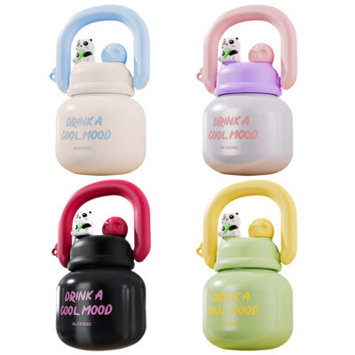 Colorful cute panda water bottles with handle Zoni Stores Pakistan