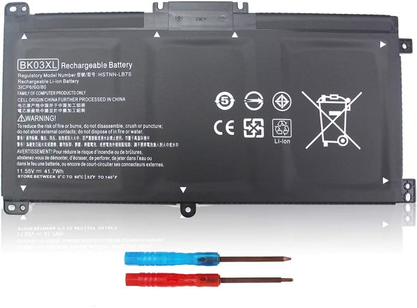 HP BATTERY, Laptop Batteries BK03XL Laptop Battery For HP Pavilion 14-BA001ns BK03XL X360 14 14m 14-BA000 HSTNN-LB7S HSTNN-UB7G TPN-W125 916366-541 OEM 14-BA033TX