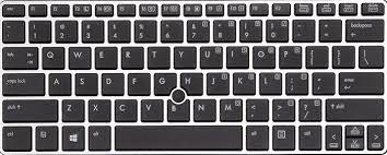 HP KEYBOARDS, LAPTOP KEYBOARDS Keyboard for HP EliteBook 2170 2170p silver frame with pointer keyboard