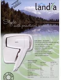 Landia Hair Dryer with Wall Bracket.