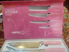 Ergonomic Grip Kitchen Knife and Peeler Set for comfortable handling