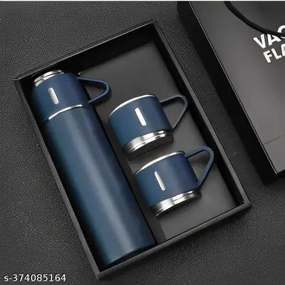 Gift Set Insulated Flask with Cup (Multicolor) - Double Wall Vacuum Bottle