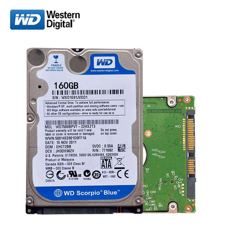 DESKTOP HARD DISK DRIVES, HARD DISK DRIVES, Laptop Hard Disk, LAPTOP HARD DISK DRIVES MIX Brand 160GB 2.5″ SATA Laptop Notebook Internal HDD Hard Disk Drive 5400RPM BRANDED USED LAPTOP PULLED