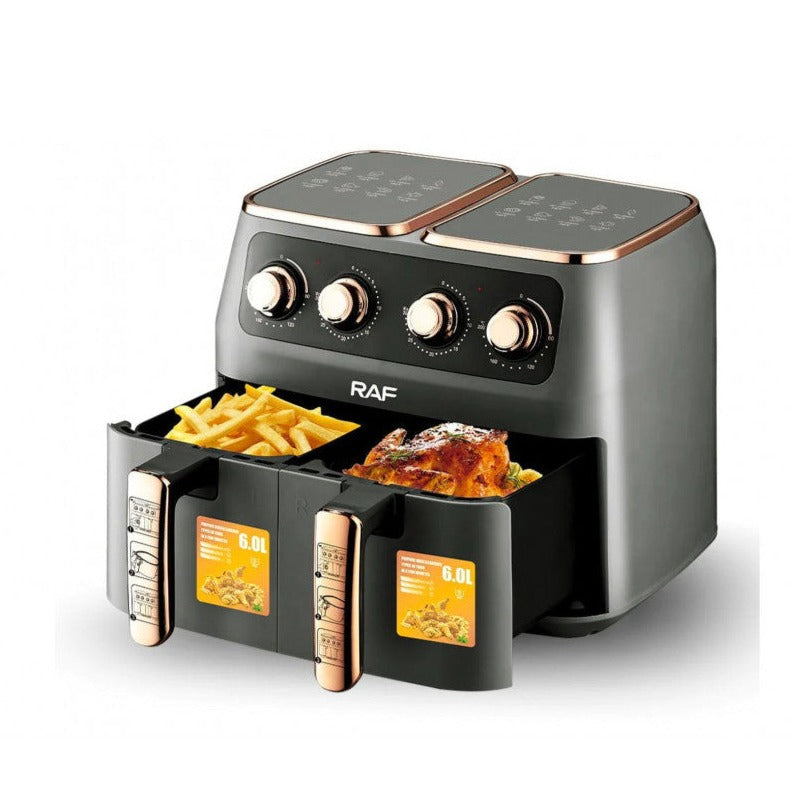 Limited Stock RAF 6+6 Liter Air Fryer R.5236: Versatile and Efficient Cooking